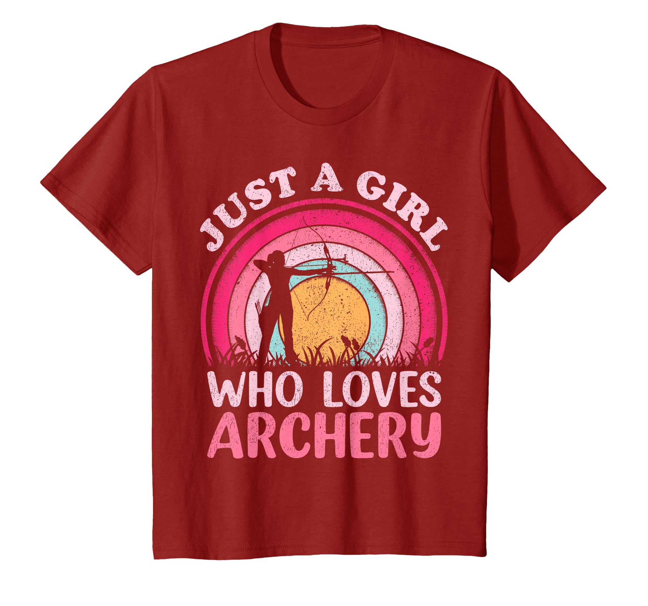 Archery Player Vintage Retro Just A Girl Who Loves Archery T-Shirt