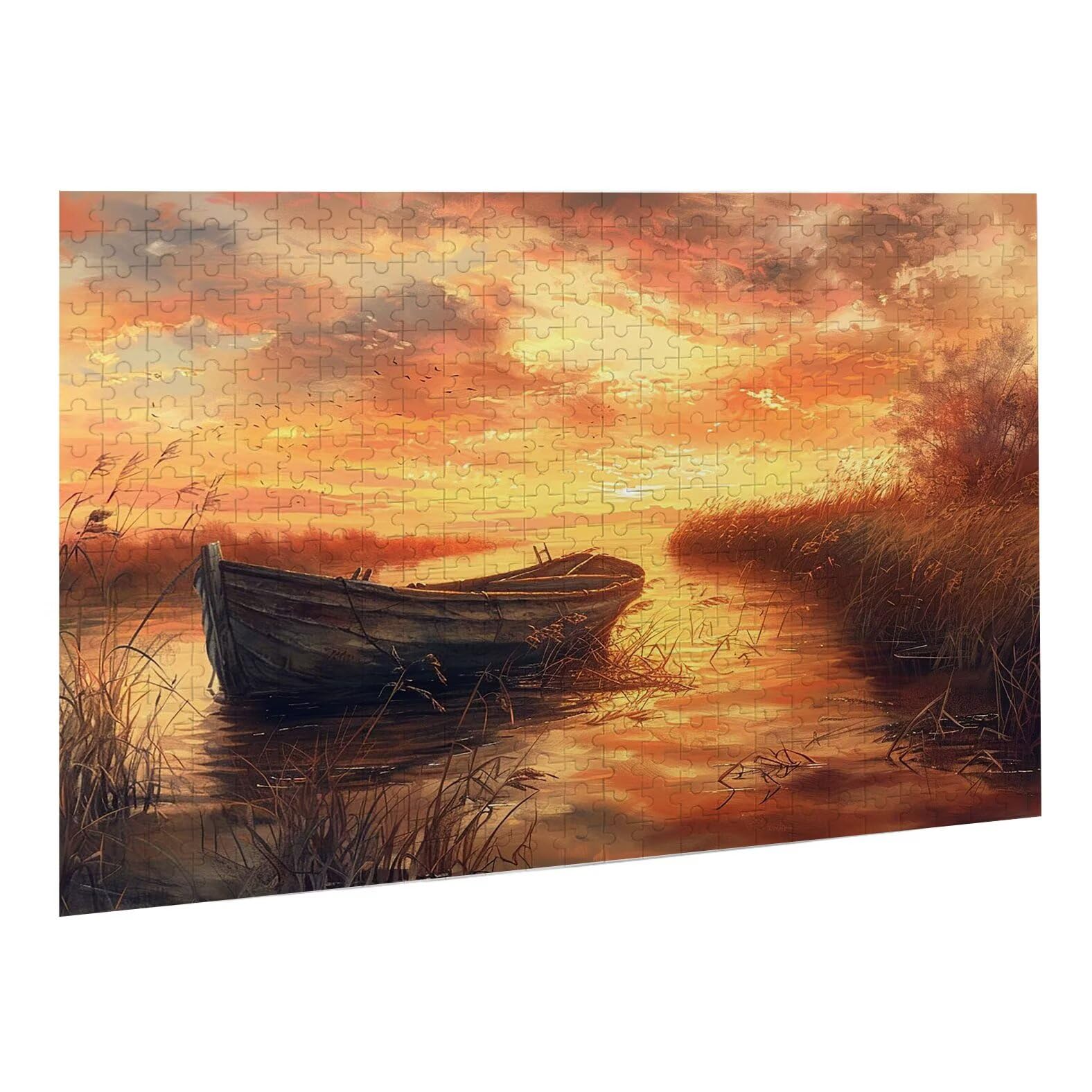 Jigsaw Puzzle, 1000 Pezzi Puzzle Classici, Nave Puzzle Rilassamento Intelligence, Mpossibile Difficile Puzzles impegnativo per adulti Puzzles per Gioco Familiare, Regalo per Amore Amico Lago K0F-22