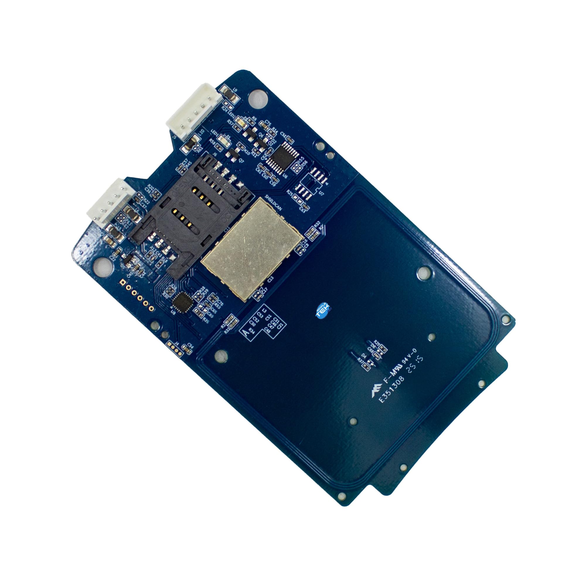 SIMPLETEK – Módulo Lector de tarjetas inteligentes NFC RFID sin contacto Tarjeta de emulación | ISO 14443, MIFARE®, FeliCa, ISO 18092 NFC, ISO 15693, R/W, CCID, PC/SC, UBS 2.0, VGA, Conector JST SH, LED bicolor