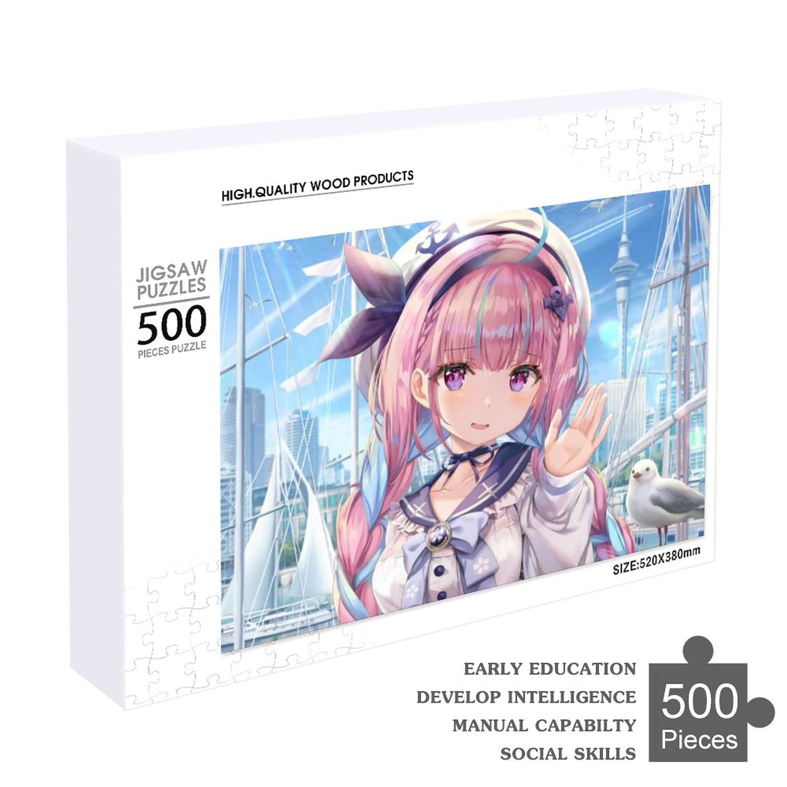 Amazon.co.jp: ジグソーパズル 可愛い アニメ柄 VTuber 湊様 あくたん 