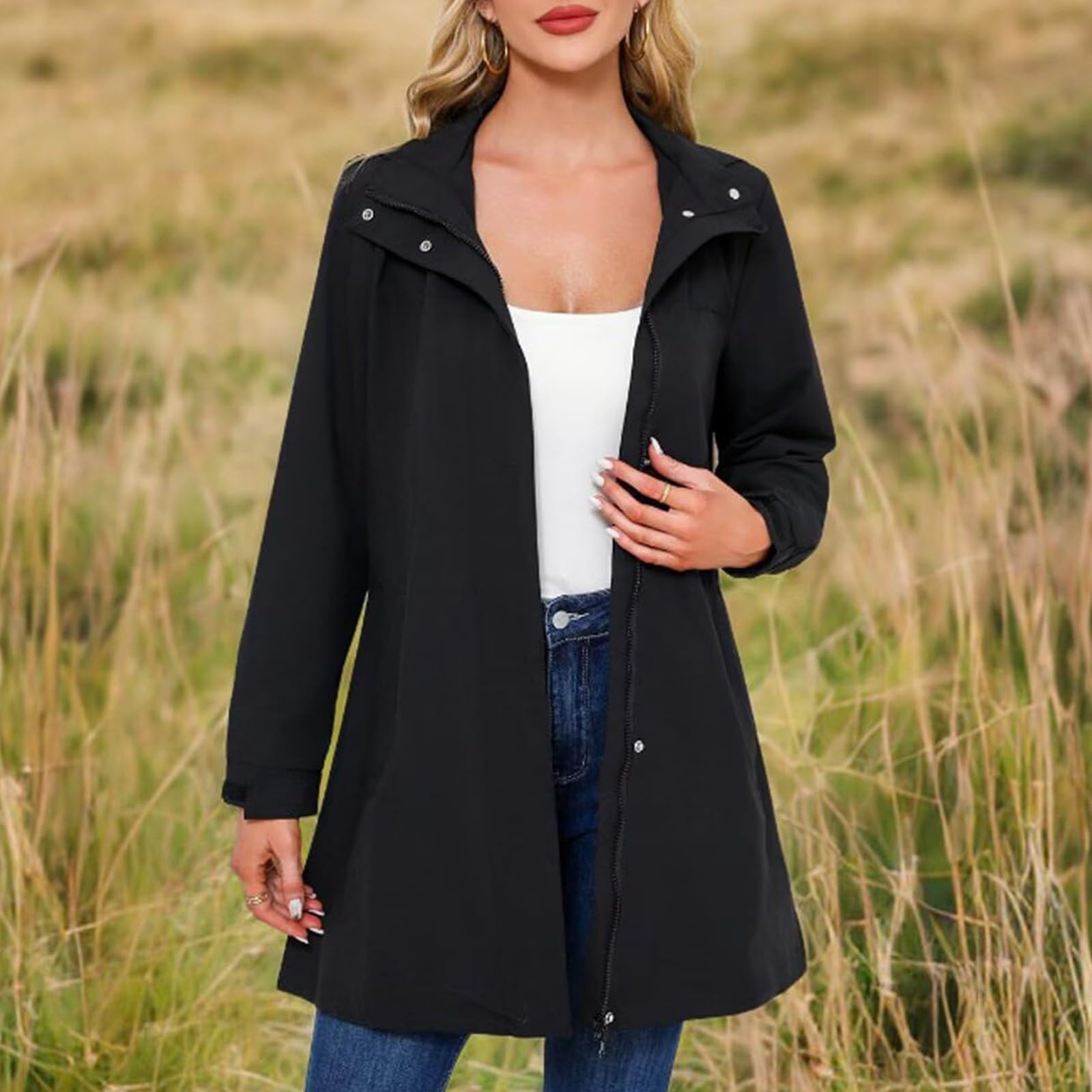 Giacca Da Donna Per La Transizione, Softshell, A, Esterno, Cappotto Primaverile E Autunnale Abbigliamento Giacche Running Antipioggia Trekking Impermeabile Vento Anti Pioggia Antivento