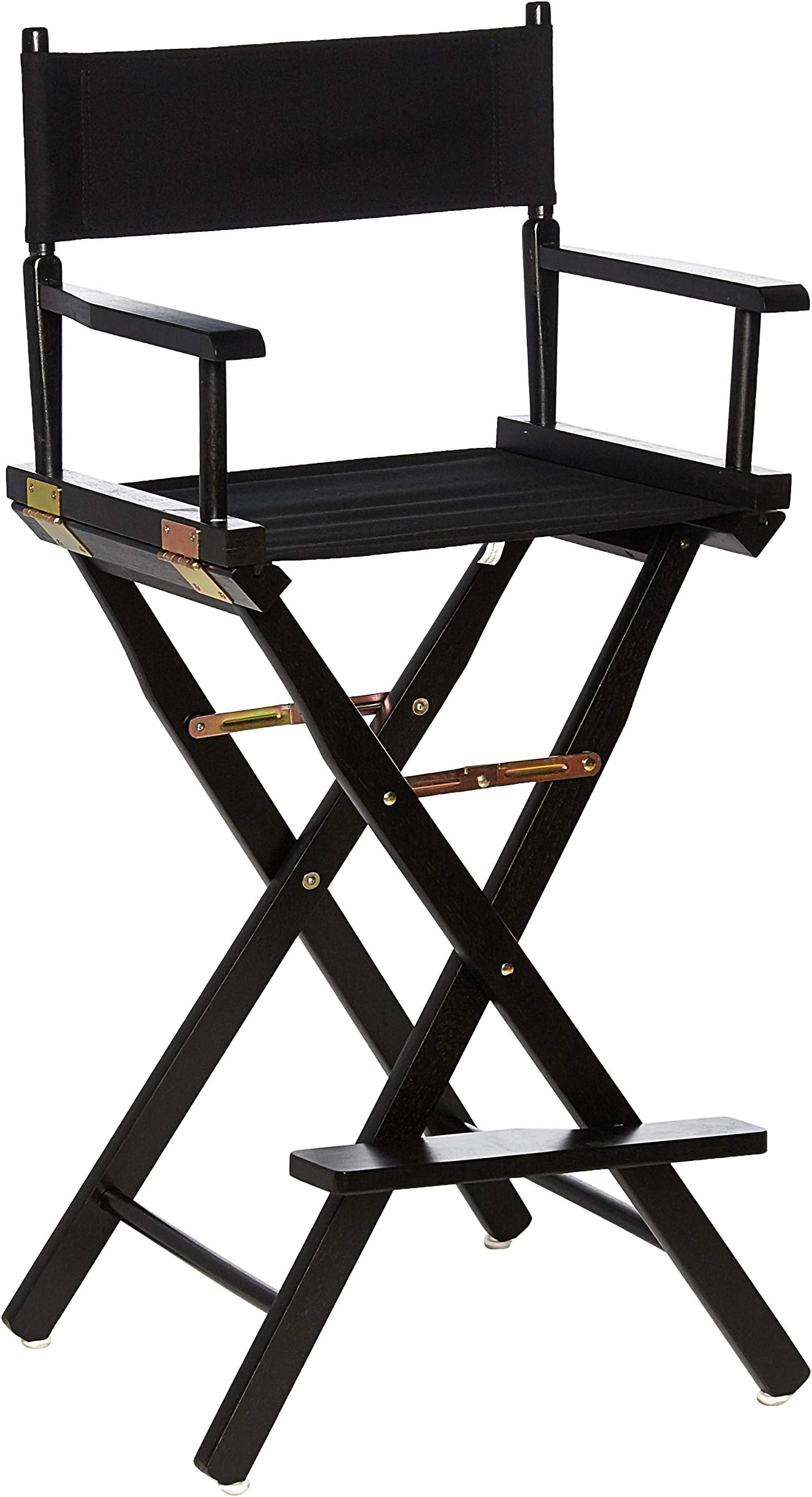 Director's Chair ,Black Frame/Black Canvas,30" - Bar Height