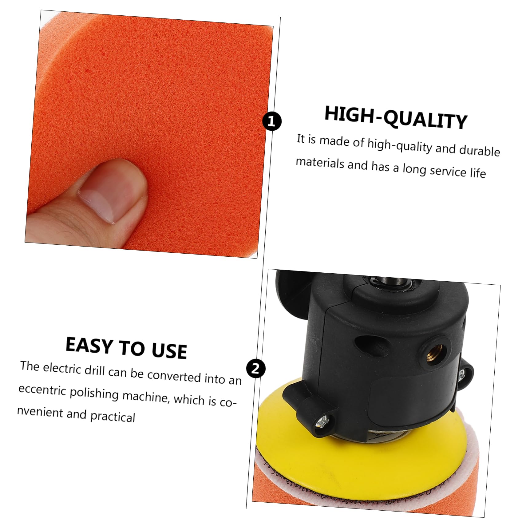 LIFKOME 1Set Car Grinding Tool Kit Durable Auto Polishing Accessories Compatible with Electric Drills Impact Drills Lithium Electric Drills for Car Waxing Polishing