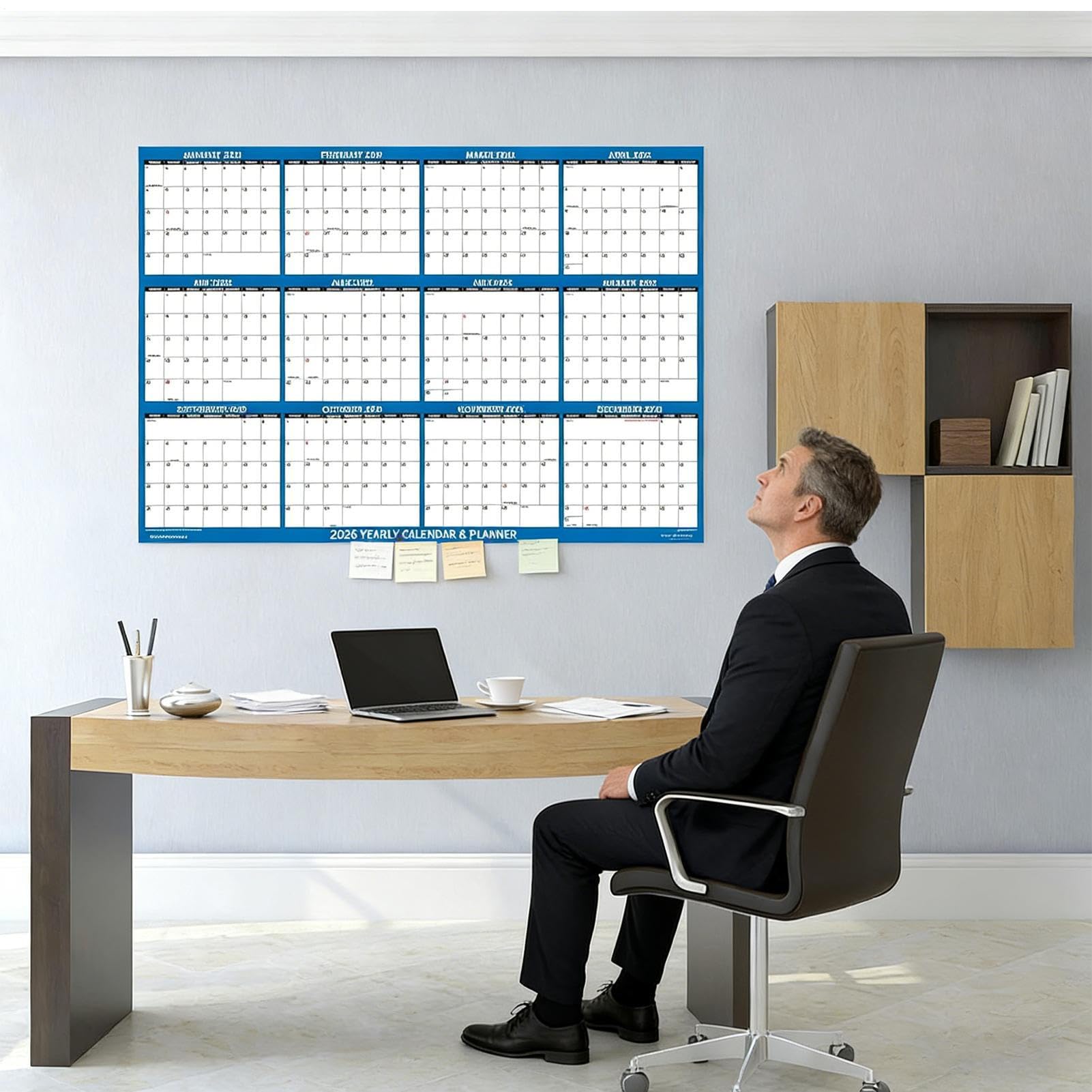 Calendario De Pared 2026 Planificador Para El Seguimiento De Agenda Y | Calendario de Pared de Año Completo Para Sala, Dormitorio, Estudio, Residencia, Estudiantes, Adultos, Profesores y