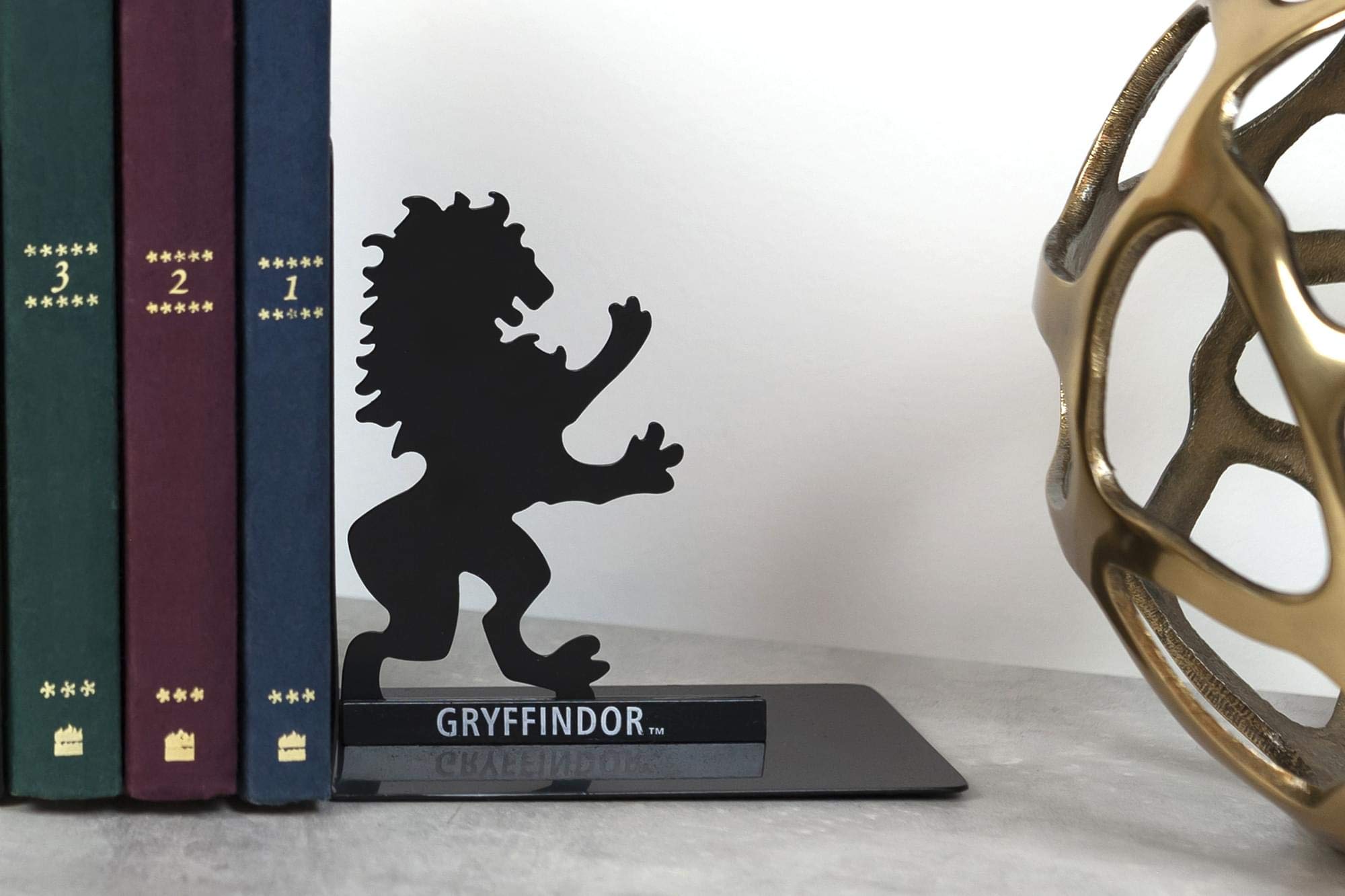 Harry Potter Metal Bookends Black Hogwarts House Gryffindor Diecast