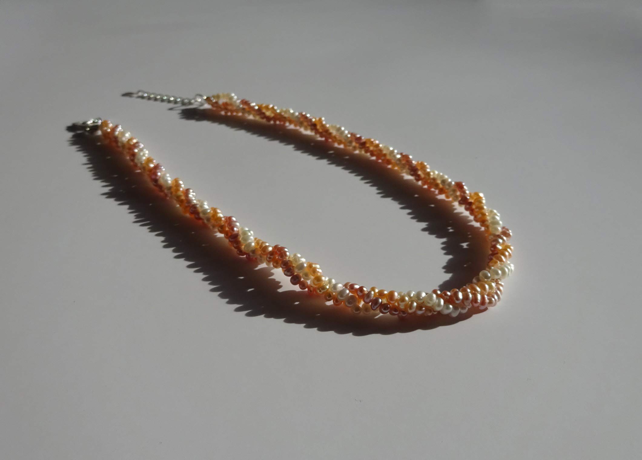 Collier Chocker Perle de culture d'eau douce effet torsadé, bijou personalisé