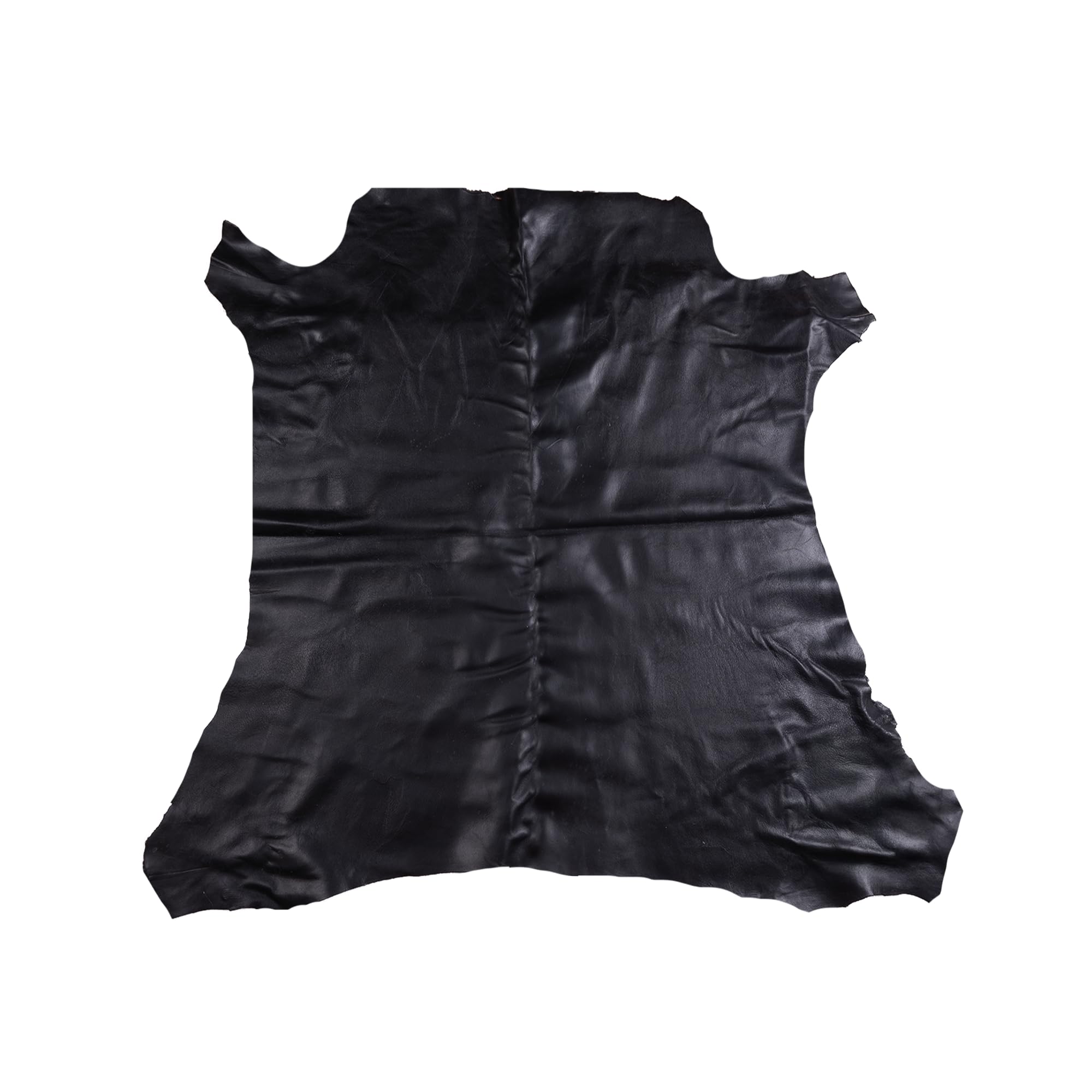 WeaverHandcraft Sheep Nepa Leather Hide Sheet | Soft Sheepskin Leather for Crafting, Sewing, Wallets, Bags & DIY Projects (Black, 3.25-4 Sq.Ft)