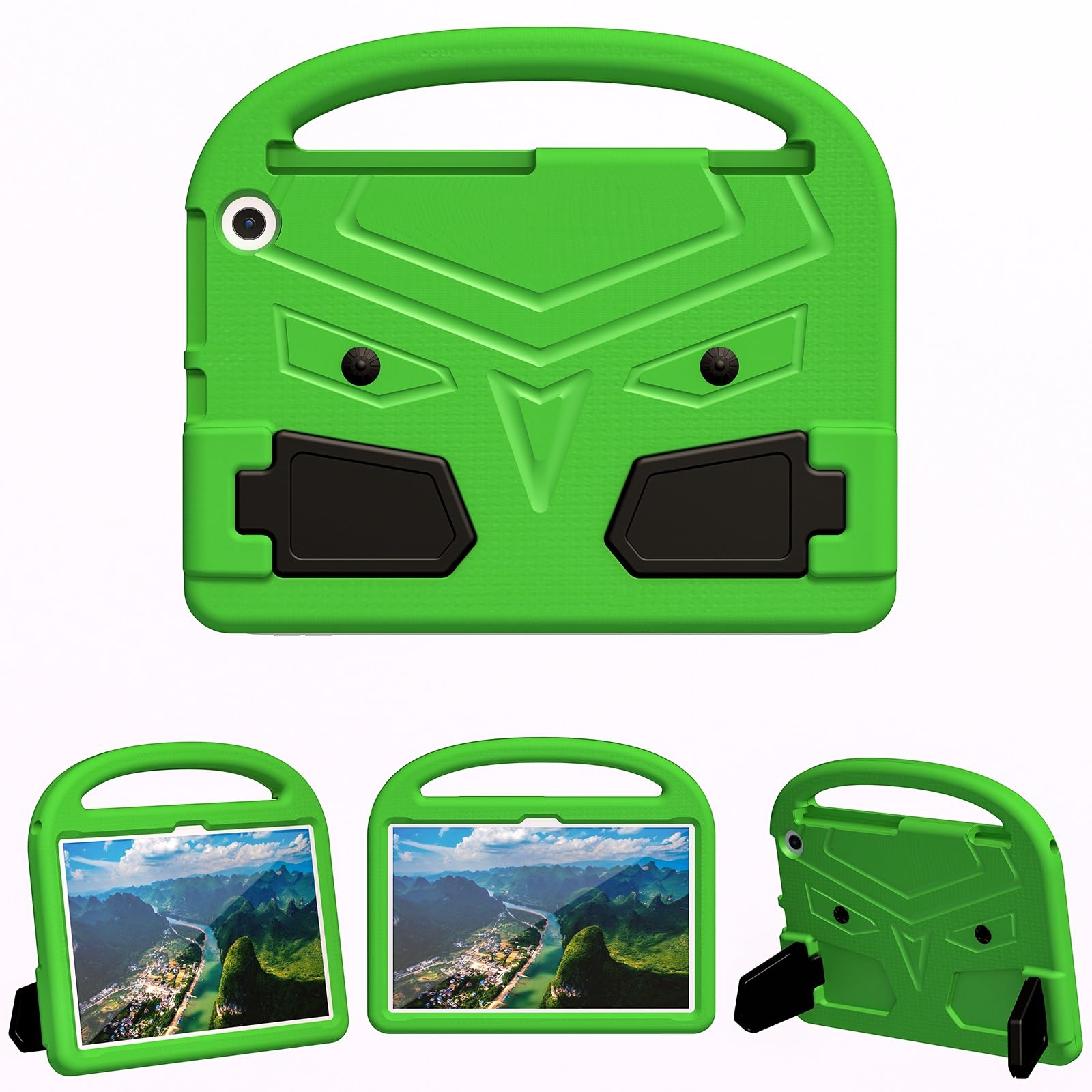 Custodia protettiva per tablet PC compatibile con Kindle Fire HD 11 (2023), custodia per tablet compatibile con bambini, leggera EVA antiurto a prova di caduta, custodia per tablet con manico e