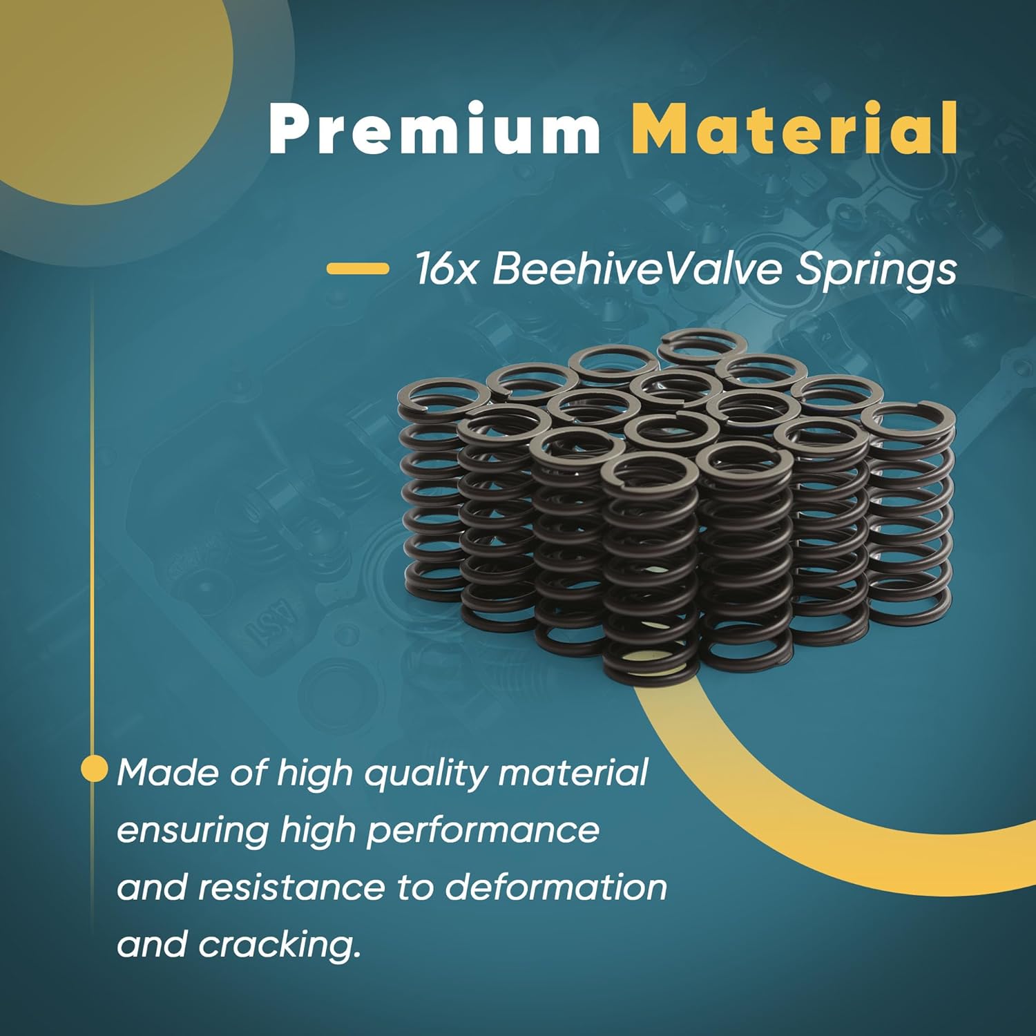 036109623R 16PCS Engine Valve Spring Kit EA111 1.4T Compatible with VW Golf R32 GTI Jetta Passat CC Audi A1 A2 A3 S3 CAXA CKMA CTHD CNVA CMSB 036109623H 036109623P