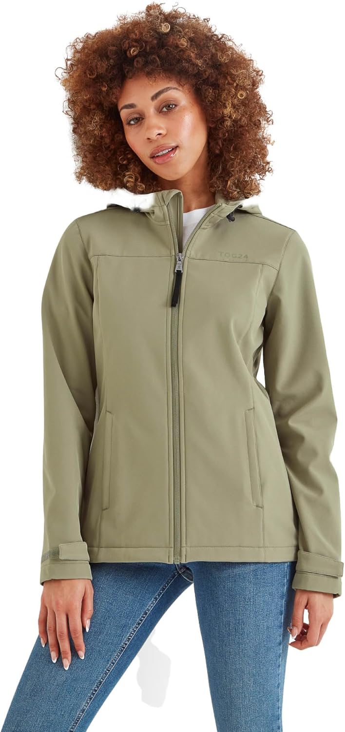 TOG 24 Womens/Ladies Keld Hooded Soft Shell Jacket (14 US) (Sage Green)