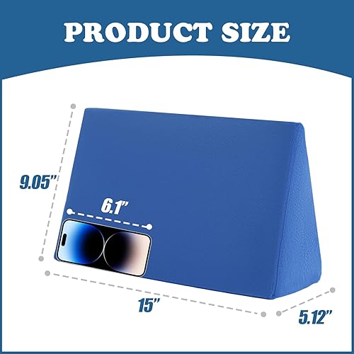 Miniatura 2 de Almohada de cuña pequeña, almohada de cuña para úlceras de cama, almohada de posicionamiento, cuña de posicionamiento, mini almohada para portátil y