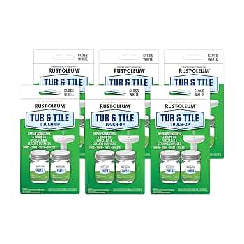 Rust-Oleum 244166-6PK Tub & Tile Touch Up Paint, 6 Pack