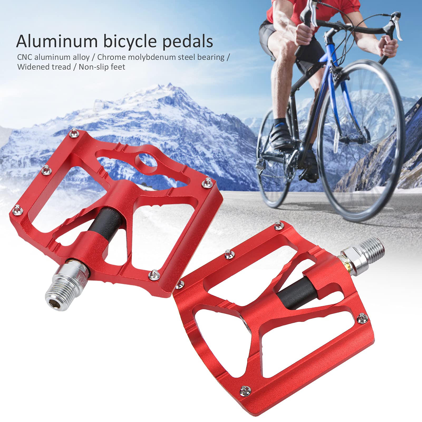 Pedały płaskie Off-Road, 2 szt. Stop aluminium |dla Góry