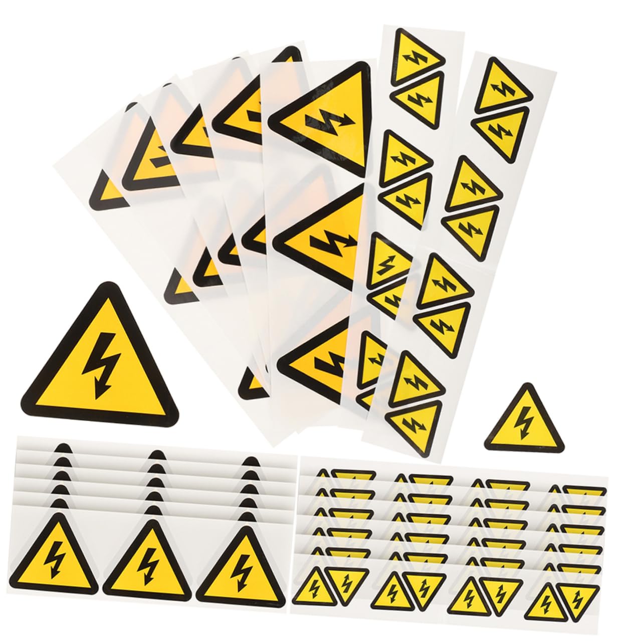 Autocollants D’avertissement Haute Tension 24 Pièces Jaunes