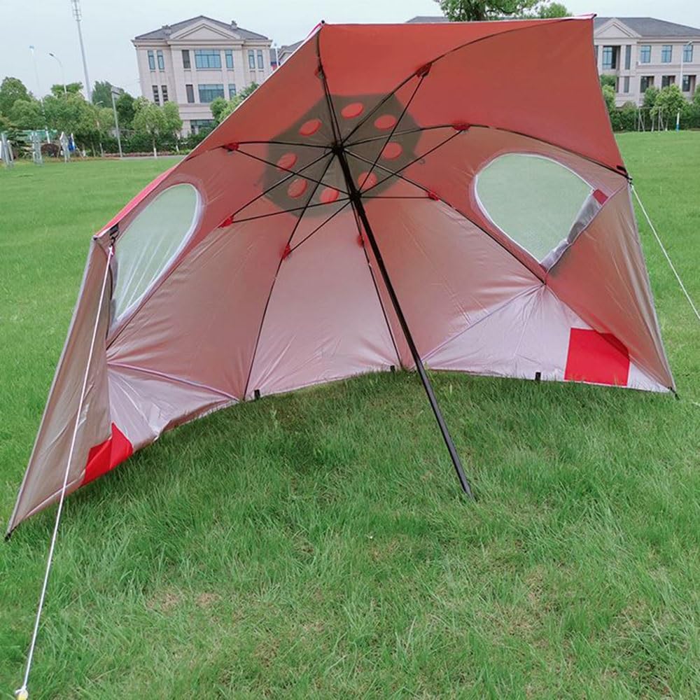 Parasol plażowy UPF 50+ przenośny namiot zewnętrzny na kemping, podróże rodzinne, imprezy sportowe, łatwy montaż dla 1-3 osób