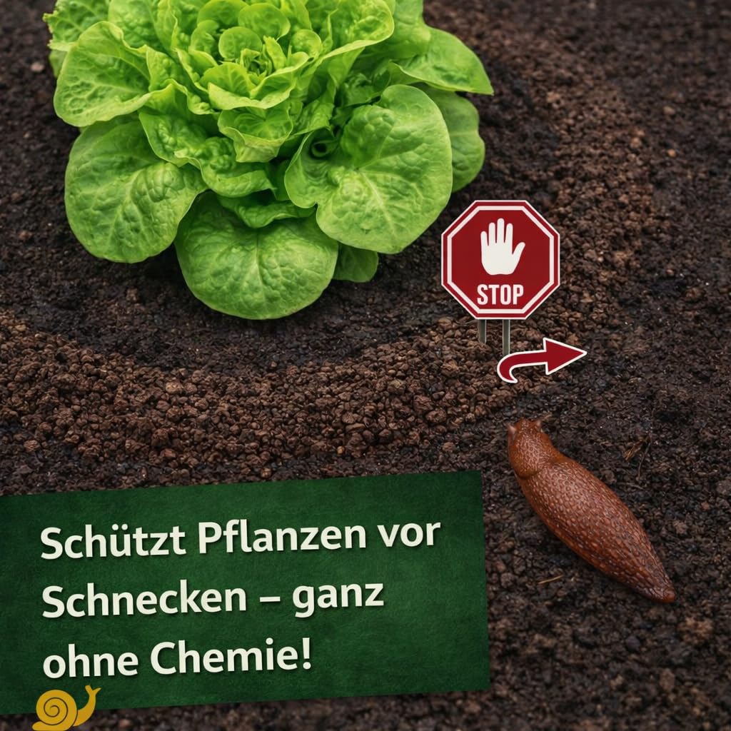 Schnecken STOPP 2,5 kg – Natürliche Schneckenabwehr – Regenfestes Schneckenschutz Granulat – Alternative zu Schneckenkorn – Für Gemüse, Obst & Zierpflanzen (4X 2,5kg)