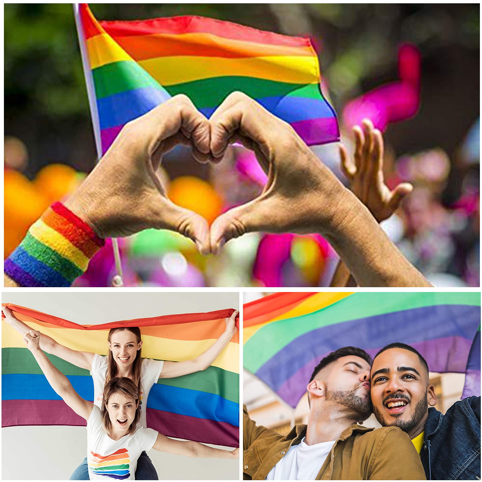 Orgoglio Di Progresso 3x5 FT Super Poliestere Arcobaleno - Foto 10