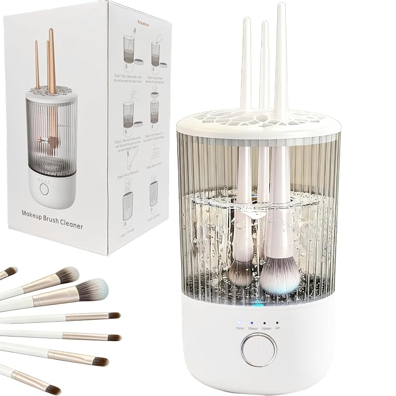 Luslife Limpador elétrico de pincéis de maquiagem USB