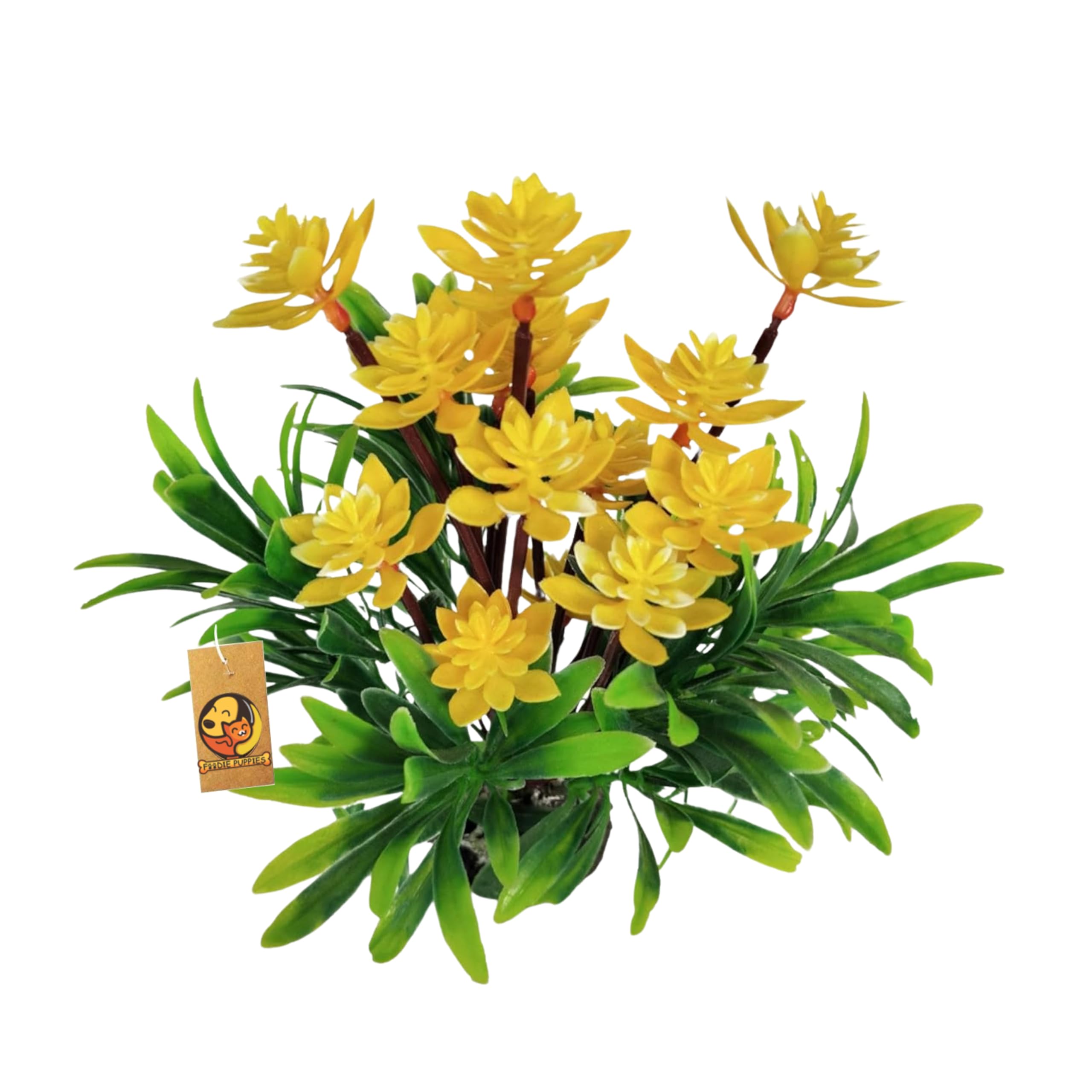 Foodie Puppies 8.2inch Aquarium Plastic Plants Yellow Flower Tree/Plant - (Yellow Magnolia Plant) for Fish Tank Ornaments Freshwater & Saltwater Resin Base Décor Plastic Artificial Plants (B0CHJGCVZF) Amazon Price History, Amazon Price Tracker