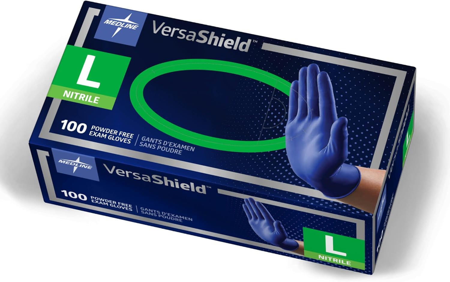 Medline VersaShield Nitrile Exam Gloves, Extra Thick 5.5 mil