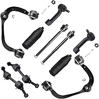 Vista 40 de Detroit Axle - Kit de suspensión FWD Front End de 10 piezas para Mitsubishi Lancer 02-07 2002 2003 2004 2005 2006 2007, 2 brazos de control