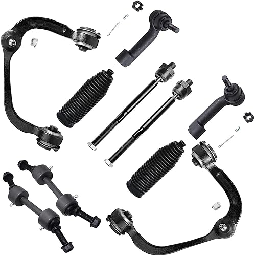 Miniatura 70 de Detroit Axle - Kit de suspensión frontal de 10 piezas para Ford Ranger Mazda B2300 B2500 B3000 B4000, 2 brazos de control superiores, 2 rótulas