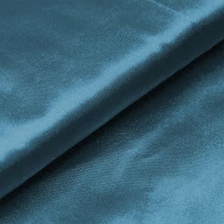 Efavormart 54" Wide x 10 Yards Satin Wedding Banquet Restaurant Wholesale Fabric Bridal Bolt for Party Events Decor - Peacock Teal