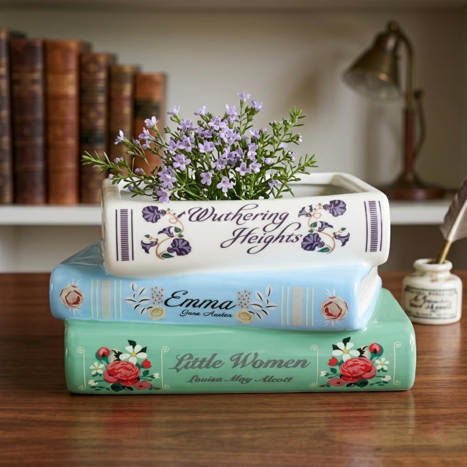 Małe doniczki w kształcie książki, mini doniczki wewnętrzne, designerska donica na rośliny, ceramiczna dekoracja domu, dla wielu różnych gatunków roślin, kaktusy, sukulenty, doniczka