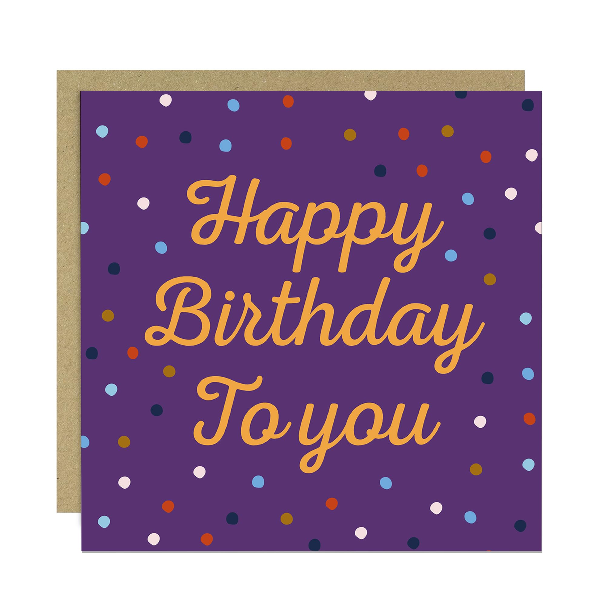 RED OCEAN Happy Birthday To You Cards For Her With Envelope Polka Dot Birthday Card For Mum Auntie Nan Sister Nanny Grandma Best Friend Colleague Family