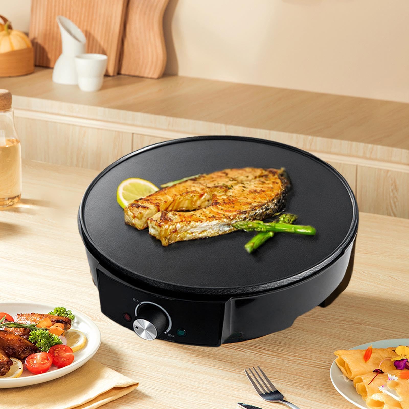 Enakshi® Electric Pancake Maker Machine Crepe Making Tools for Eggs Rolls Crepes Roti|Home & Garden | Kitchen, Dining & Bar | Small Kitchen Appliances | Waffle Makers-image-20