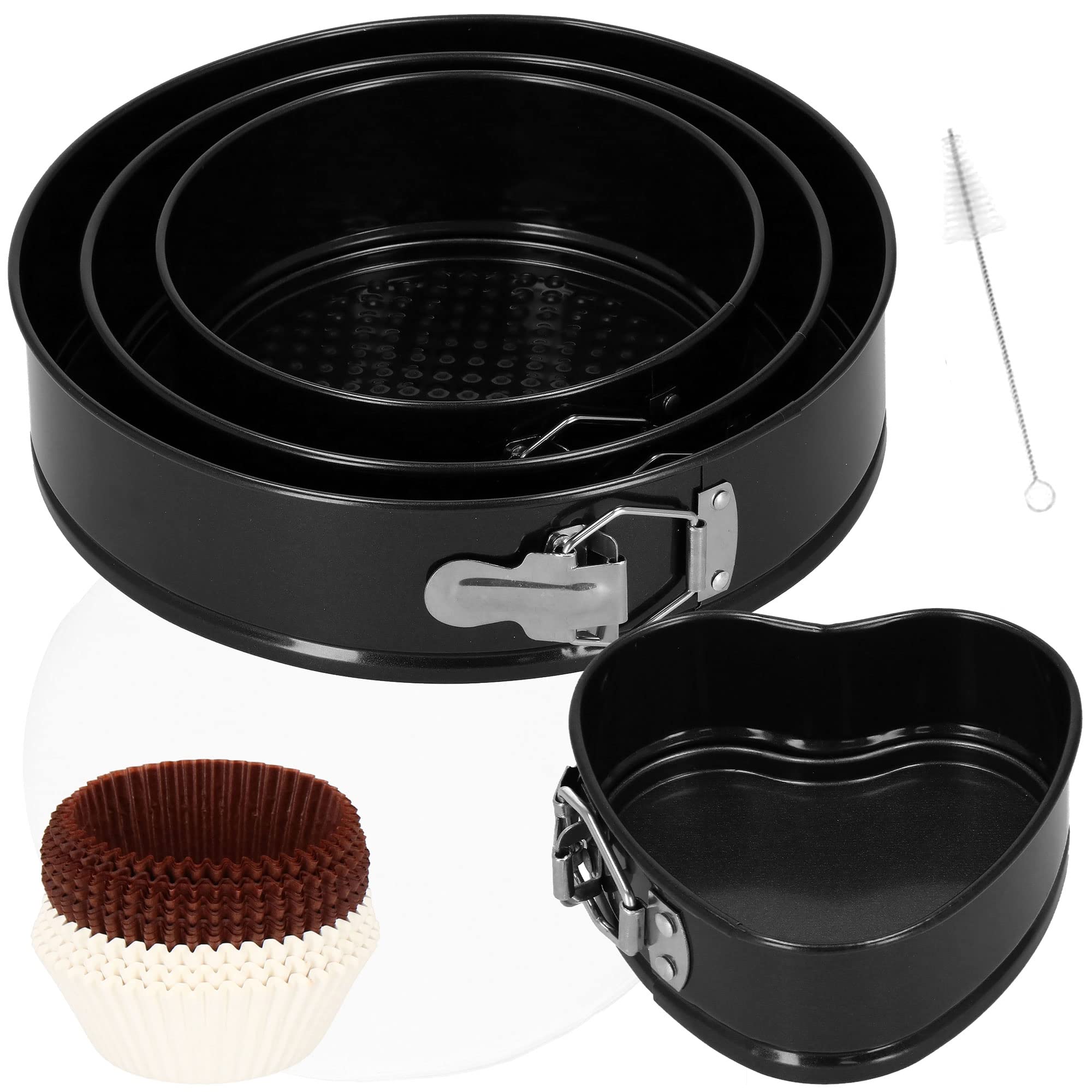 SPRINGOS Juego de accesorios para tartas (345 unidades, soporte para tartas, acero inoxidable)