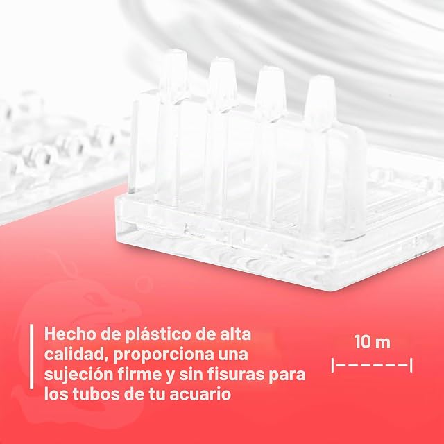 Foto 3 de 6 de Chihiros - Soporte para tubo de acuario transparente y suave - Fácil de usar