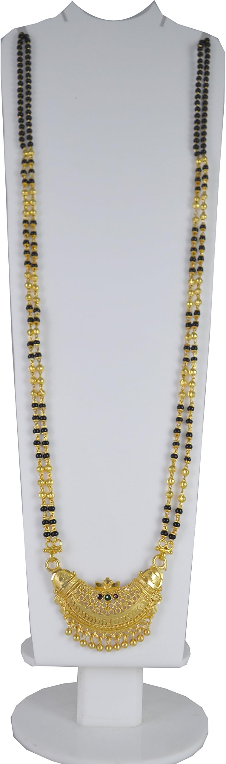 RADHEKRISHNA Golden Alloy Mangalsutra with Earrings for Women