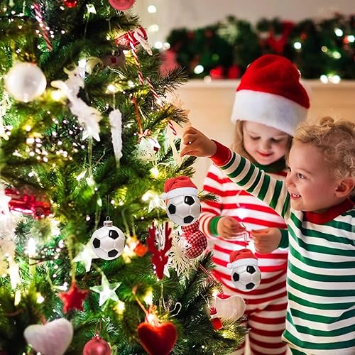 Vista 25 de Adorno de golf de Navidad de 3.15 pulgadas, adornos de bola de Navidad soplada de vidrio para decoración de árbol de Navidad 2023, bolas de adornos