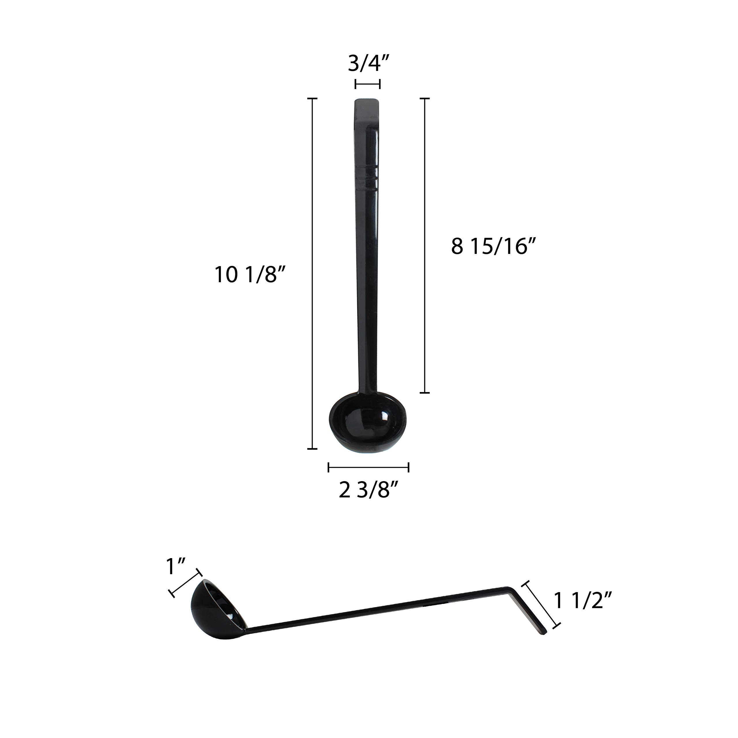 Excellanté PLOP010BK Louche monobloc en polycarbonate 28,3 g Noir 28,3 g