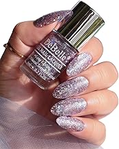 DeBelle Gel Nail Lacquer Tatiana Tassles(Clear Light Purple with Chunky Glitter) | Non UV - Gel Finish |Chip Resistant | Seaweed Enriched Formula| Long Lasting|Cruelty and Toxic Free| 6ml