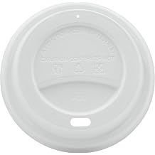 BioGreenChoice Molded Fiber Lids for 8 oz Hot Cups | White | Case of 1000 | Compostable Coffee Cup Lids Made from Sugarcane & Bamboo Fiber | Fits BioGreenChoice 8 oz Hot Drink Cups