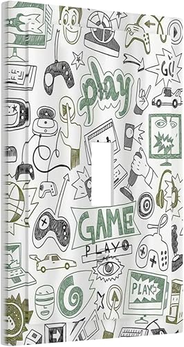 Vista 856 de Cubiertas decorativas de salida de estrella de mar playera, tablero de madera azul de concha de mar de 1 banda, decoración individual GFCI, placa