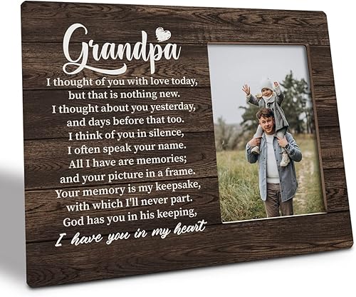 Placa de regalo para papá, letrero de madera con marco de imagen, marco de fotos para papá, decoración de mesa, regalo de agradecimiento para papá,