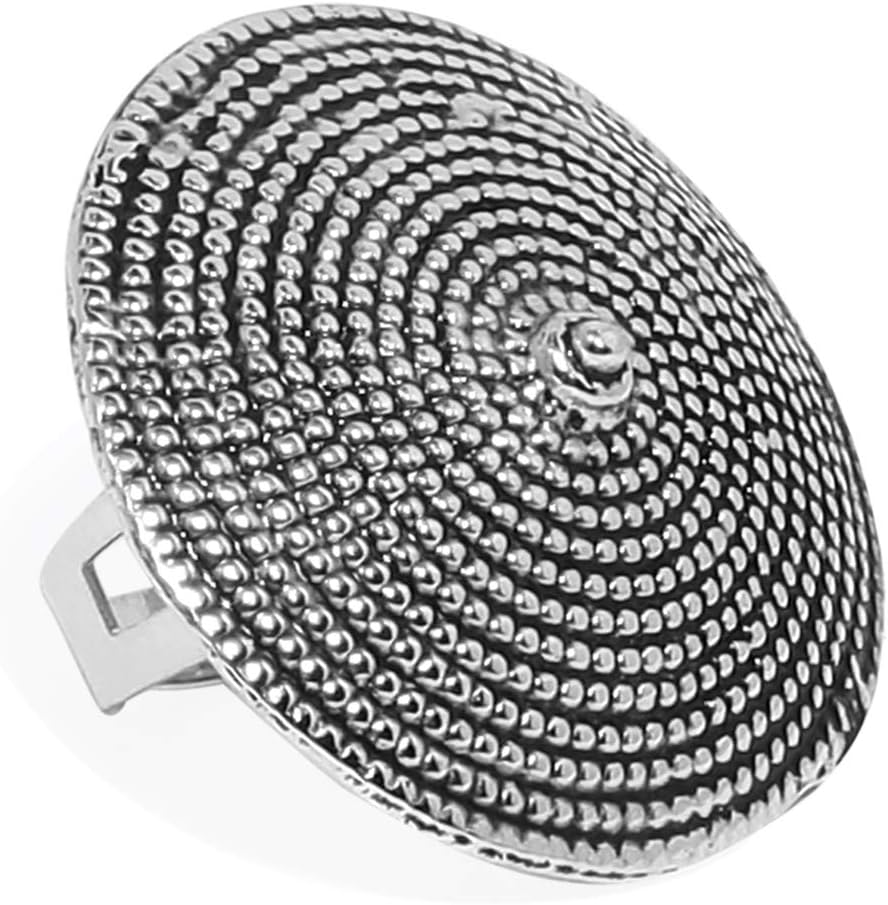 ZAVERI PEARLS Antique Silver Tone Fashion Forward Finger Ring For Women-ZPFK7429