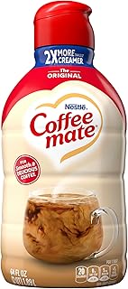 Coffee mate Original Flavored Coffee Creamer, Non-Dairy, Gluten-Free, Liquid Creamer for Coffee, Cholesterol Free, 126 Servings