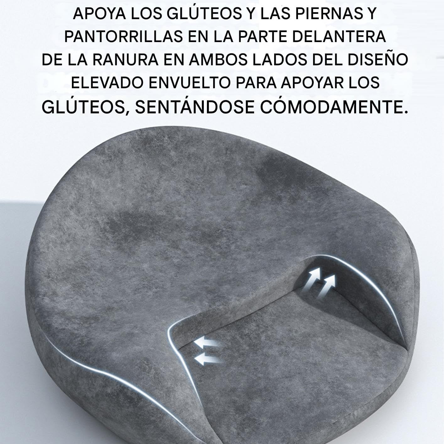 Cojín de Meditación para el Suelo Con Espuma Memoria y Forma Ergonomía