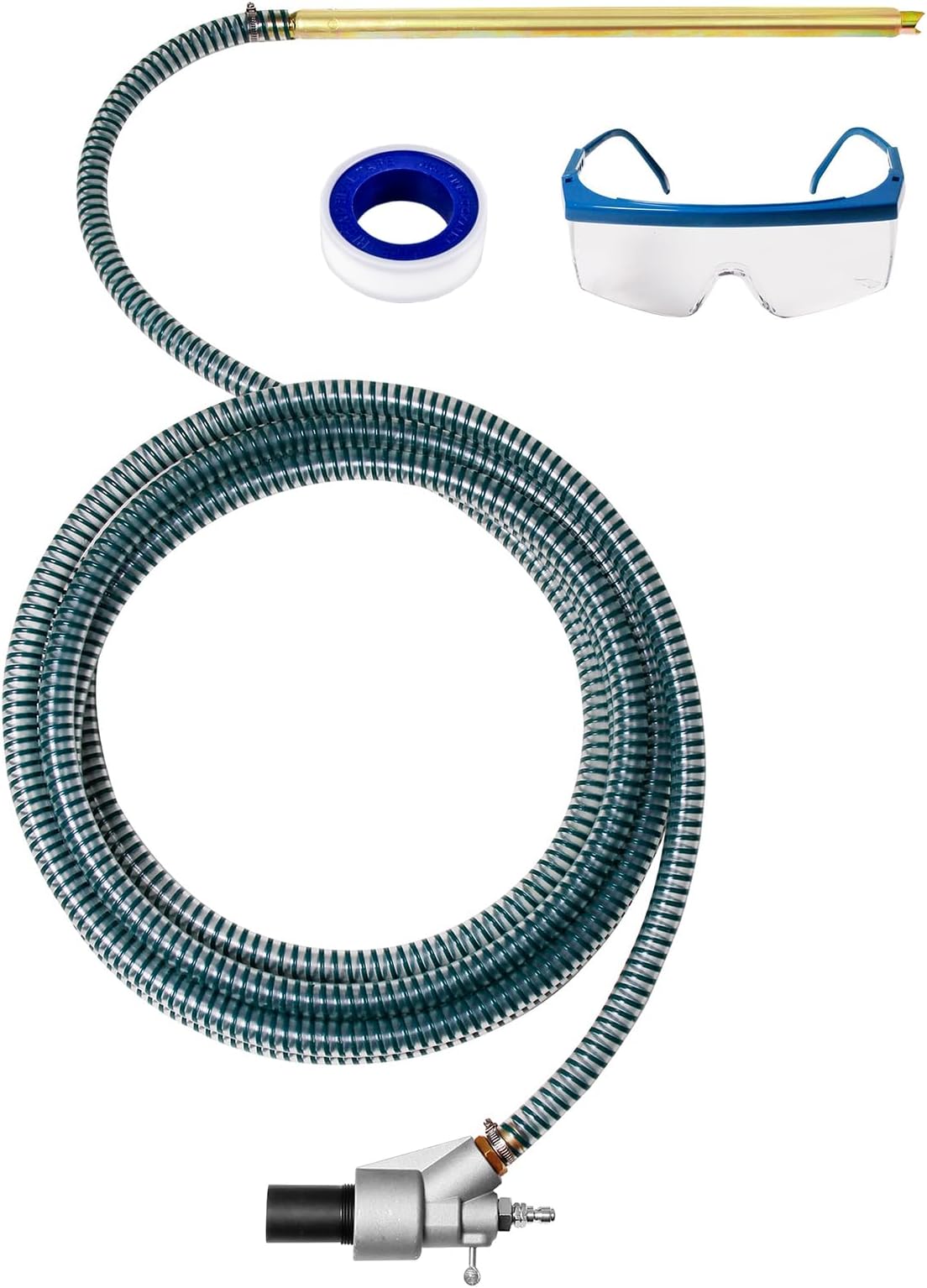 WOJET Pressure Washer Sandblasting Kit, Wet Sand Blaster for Pressure Washer up to 5000 PSI, 1/4" QC, No Dust, Power Washer Sandblasting Kit with 25’ Hose, Power Sand Blaster for Home & Commercial Use