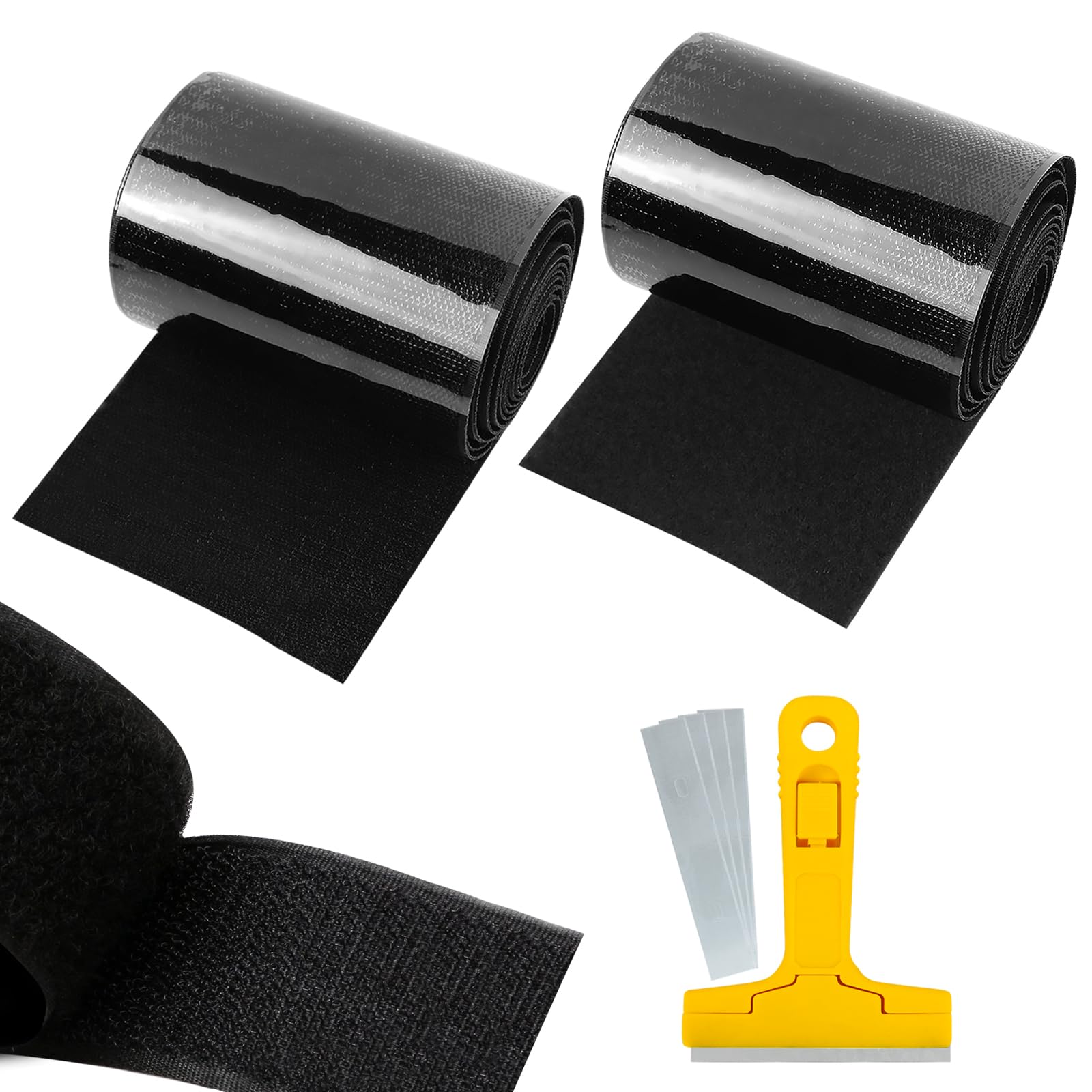 Cinta De Velcro De Doble Cara Negra - 20 Mm De Ancho X 5 M De Largo