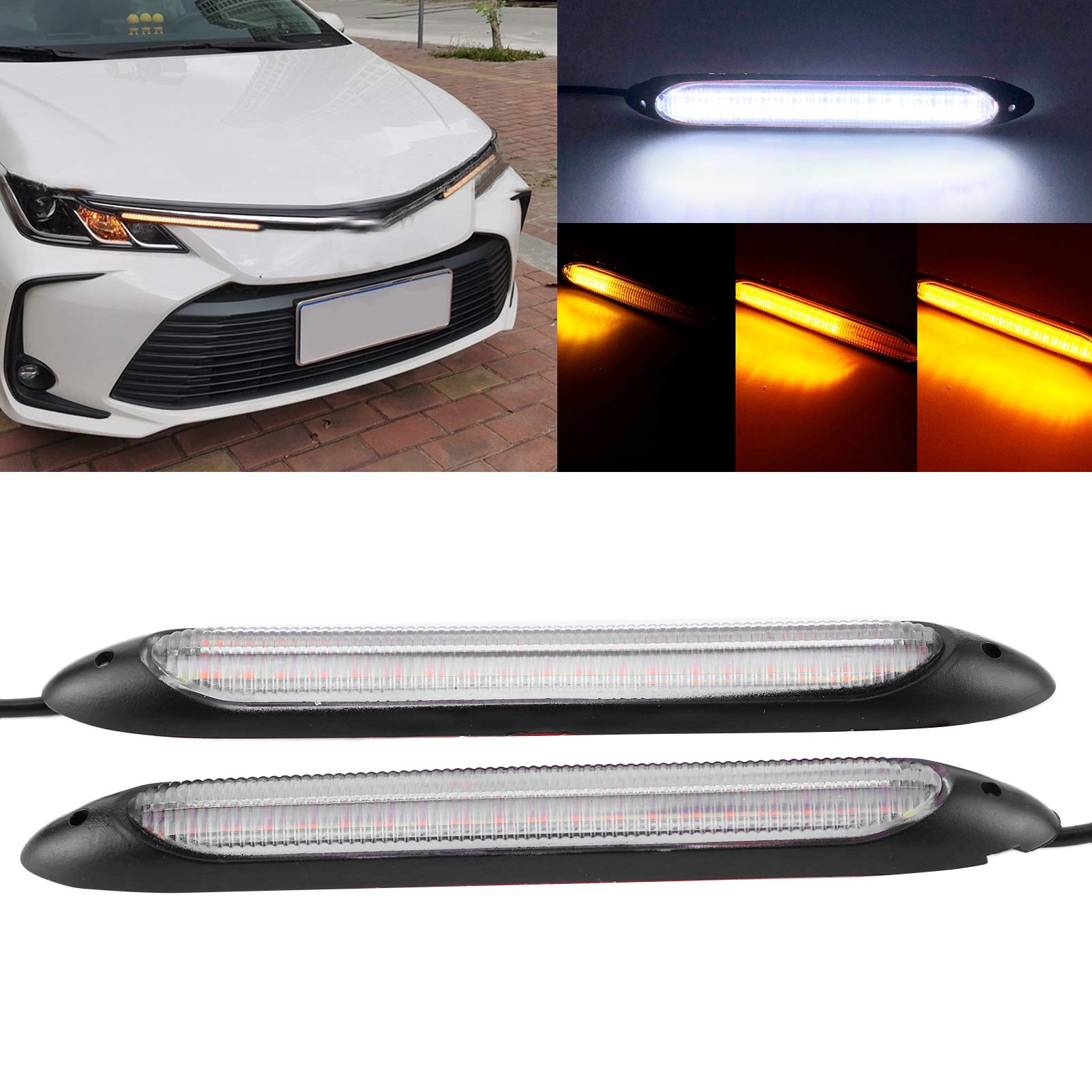 Striscia Led Per Auto Striscia Led Per Auto Sostituzione Auto LED DRL Luce Di Marcia Diurna ...
