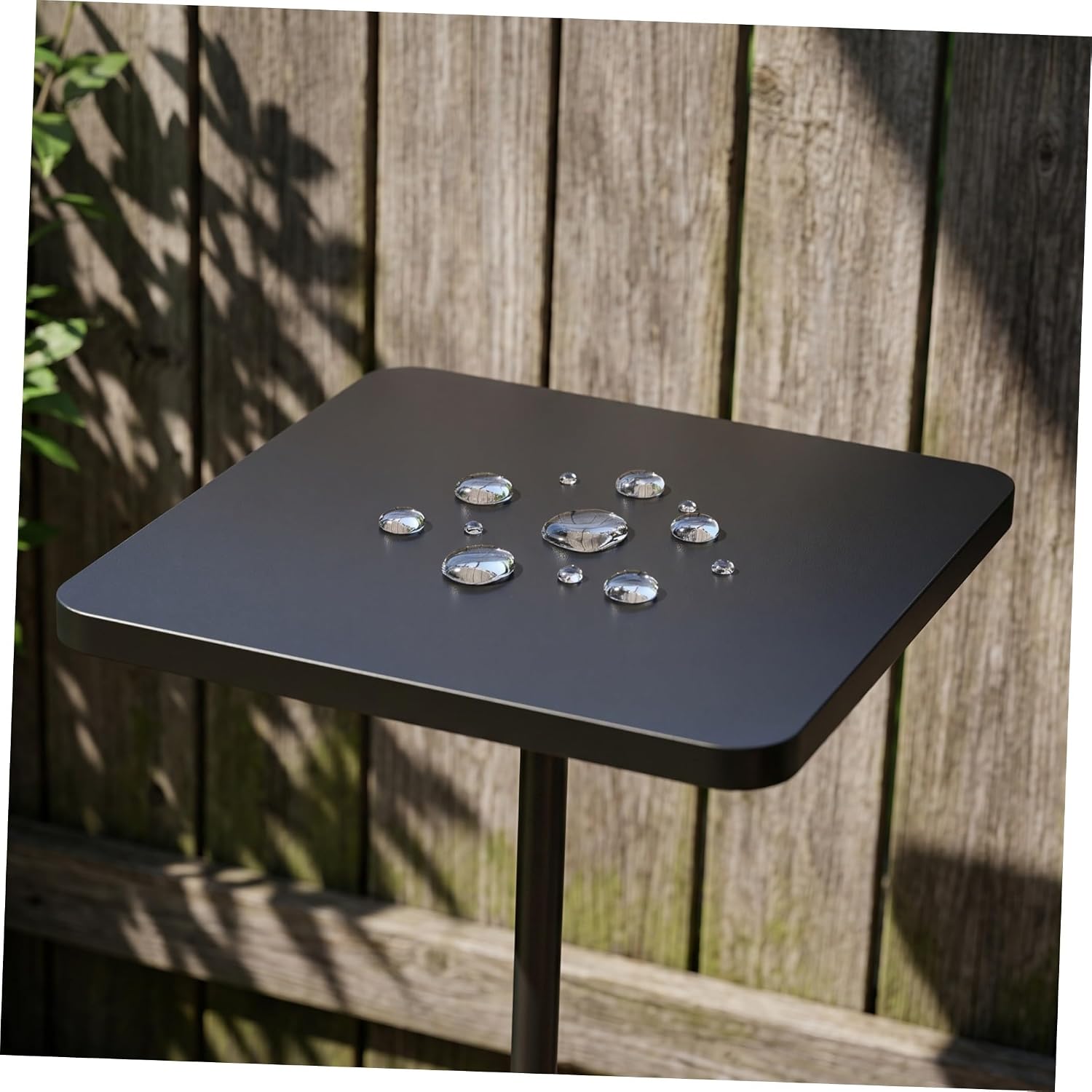 ARTIBETTER Square Table Top Replacement for Outdoor Patio, Black