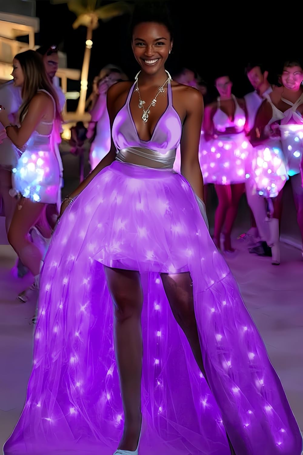 Women Trailing Skirt Pink/Purple