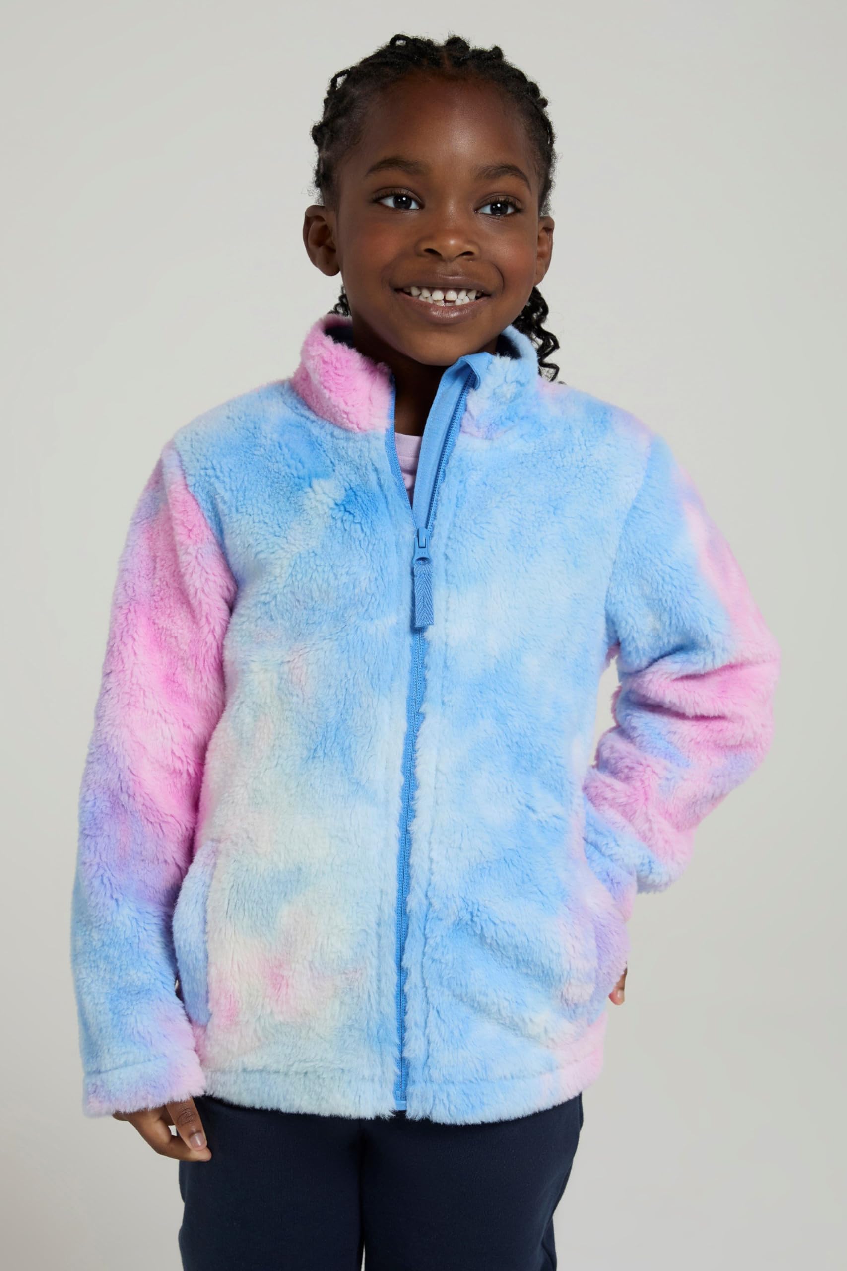 Mountain Warehouse Polaire Rainbow Confortable pour Enfant - Fermeture éclair intégrale, Pull léger, Chaud, Confortable, Poches Avant - Printemps été