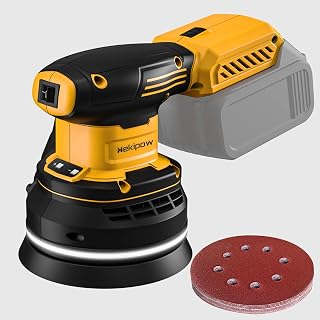 Cordless Brushless Random Orbital Sander compatible with Dewalt 20V Battery