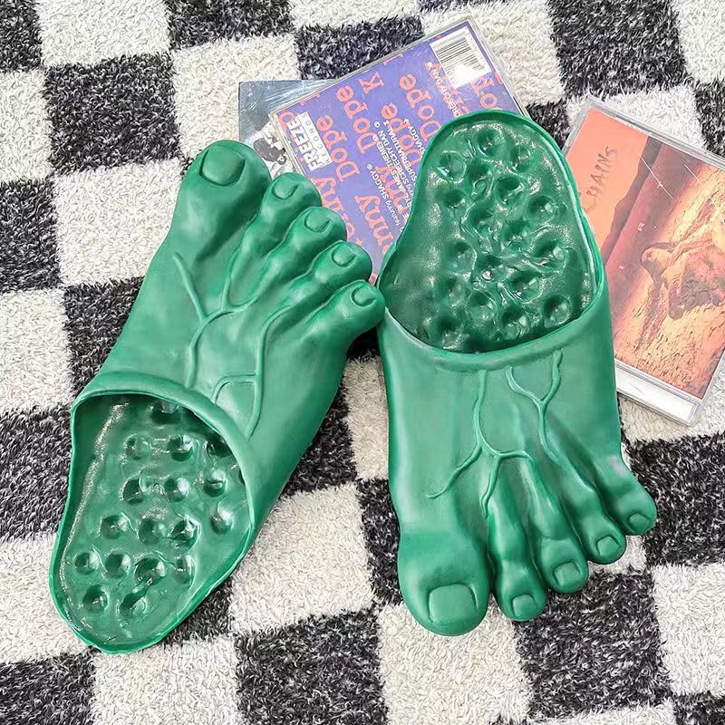White Elephant Gifts Gag Gifts Funny Slippers Feet Slippers Jumbo Funny Bare Feet for Kids and Adult3